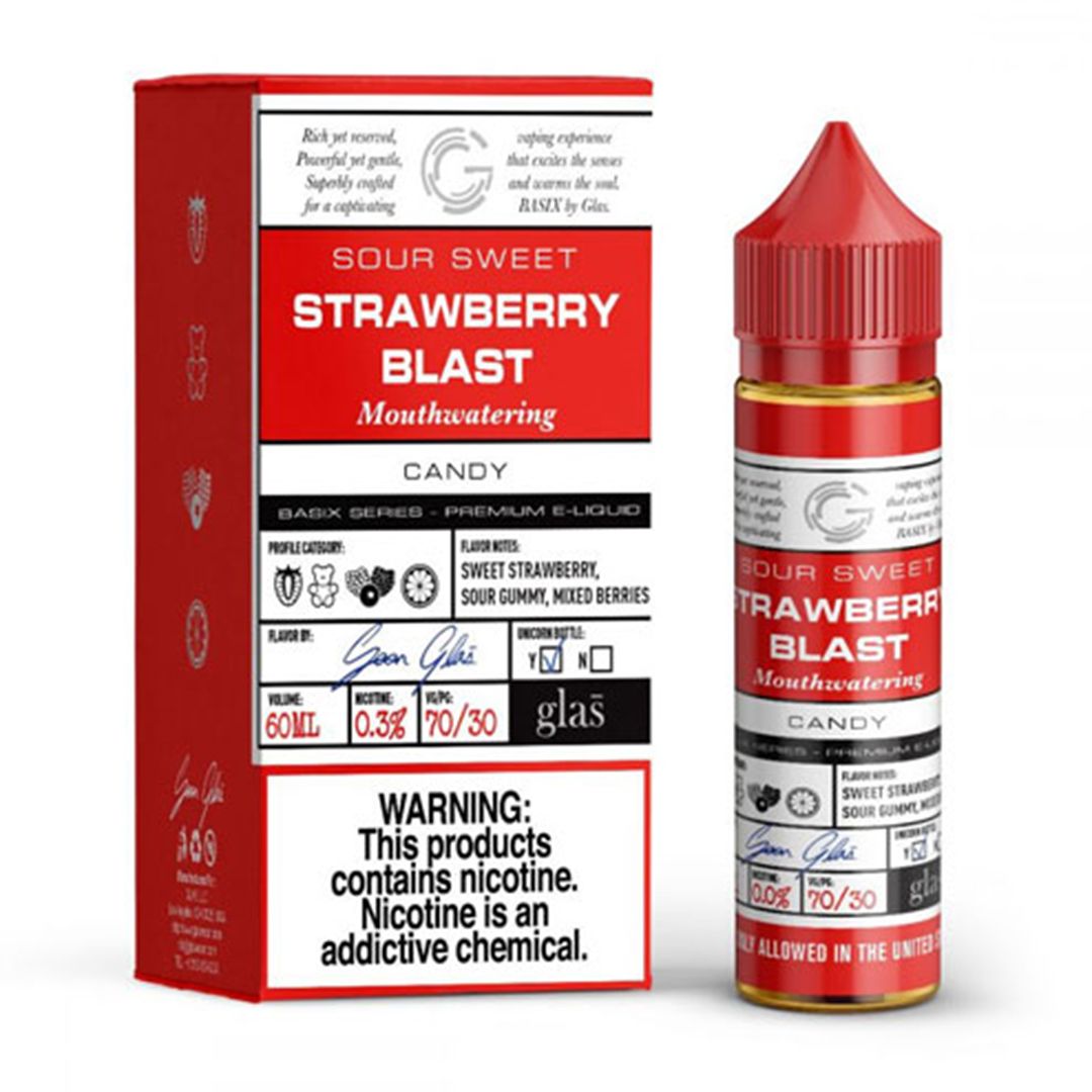 جویس گلس توت فرنگی تمشک Glas Strawberry Blast