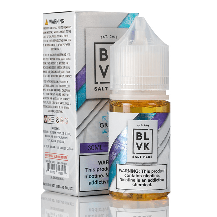 سالت نیکوتین بی ال وی کی انگور یخی BLVK Salt Plus Grap Ice