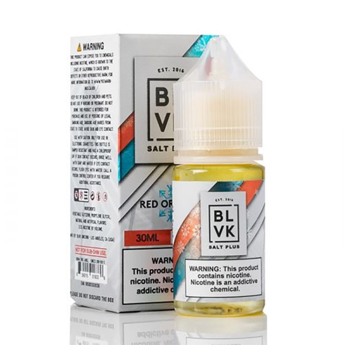 سالت نیکوتین بی ال وی کی پرتقال خونی یخی BLVK Salt Plus Red Orange Ice