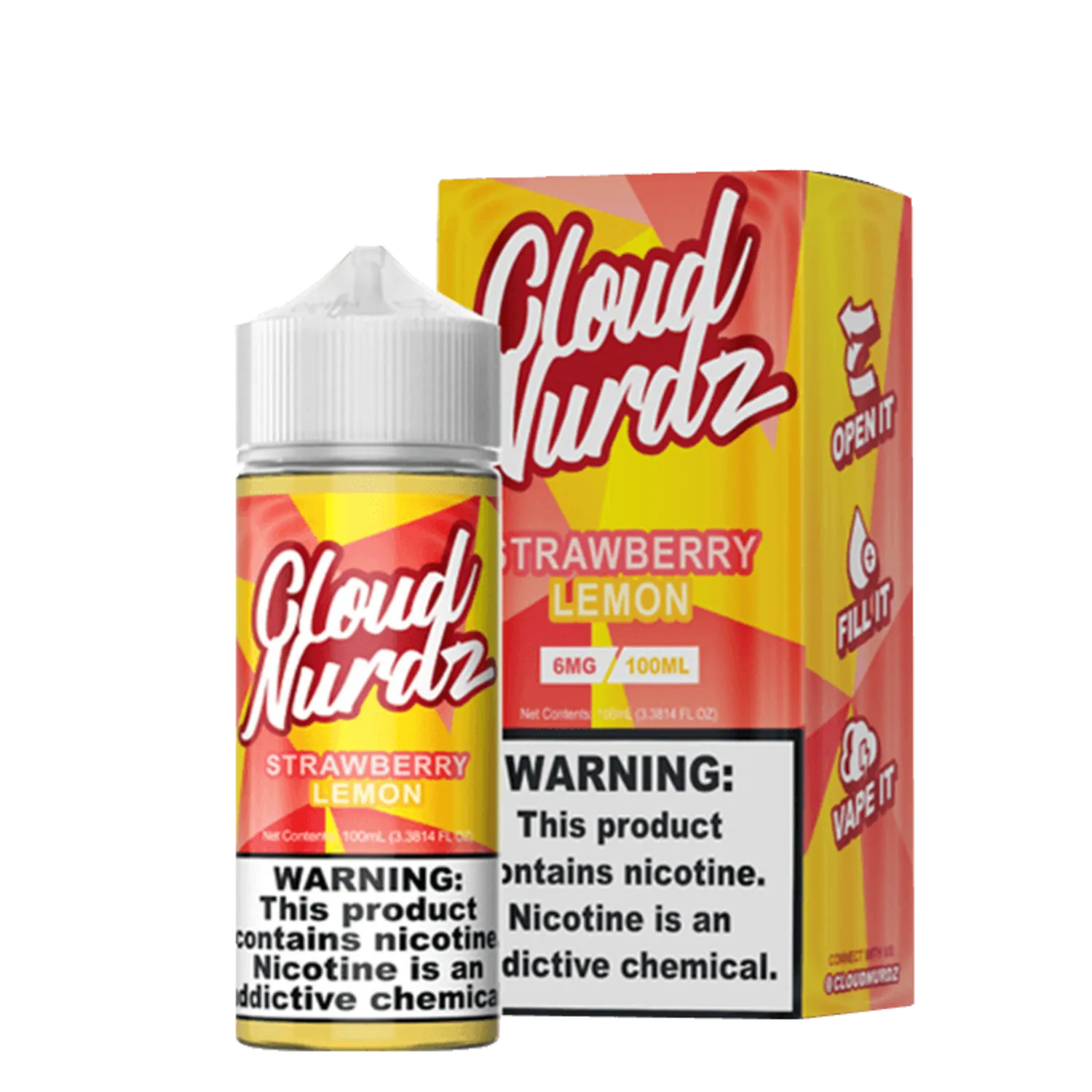 جویس کلود نوردز توت فرنگی لیمو CLOUD NURDZ STRAWBERRY LEMON
