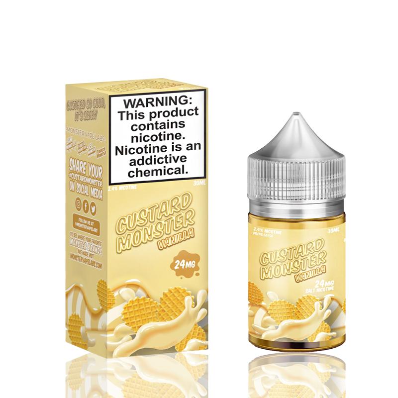سالت نیکوتین کاستارد مانستر دسر وانیلی Custard Monster Vanilla