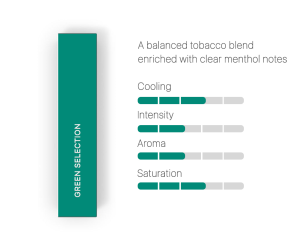 سیگار هیتس سفارش لهستان HEETS CIGARETTES Green Selection