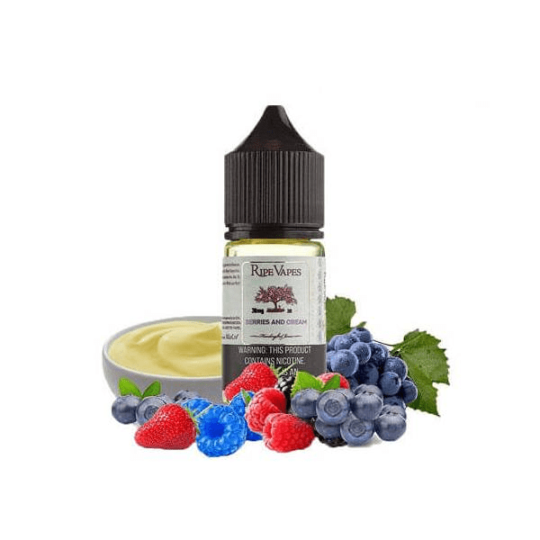 سالت نیکوتین رایپ ویپز انواع توت و خامه RIPE VAPES BERRIES & CREAM (30ml)