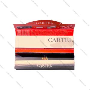 کاغذ سیگار دست پیچ کارتل به همراه فیله Cartel King Size Slim