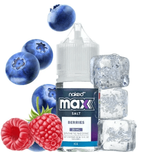 سالت نیکوتین نیکد انواع توت با یخ NAKED MAX BERRIES ICE (30ml)