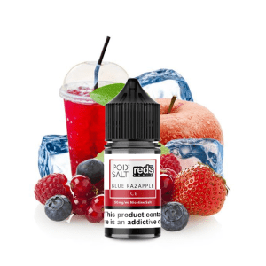 سالت نیکوتین پاد سالت انواع توت و سیب Pod Salt Blue Razapple Ice Saltnic (30ml)