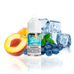 سالت نیکوتین کلود نوردز هلو توت آبی یخ Cloud Nurdz Peach Blue raspberry Ice (30ml)