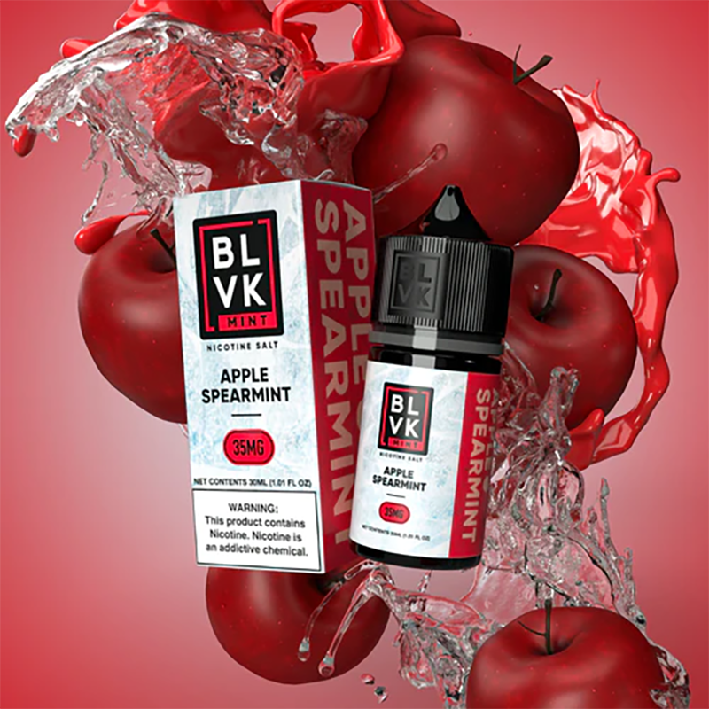 سالت نیکوتین بی ال وی کی سیب و نعنا Blvk Apple Spearmint (30ml)