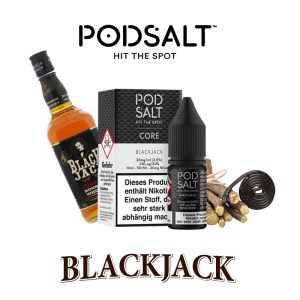 پاد سالت ویسکی و شیرین بیان Pod Salt Blackjack 30ml