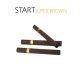 پوکه خالی سیگار استارت قهوه ای Start Filter Cigar Super Brown