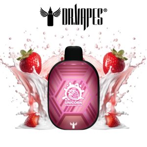 پاد 5500 پاف دکتر ویپ شیر توت فرنگی Dr.Vape Unicorn 2%